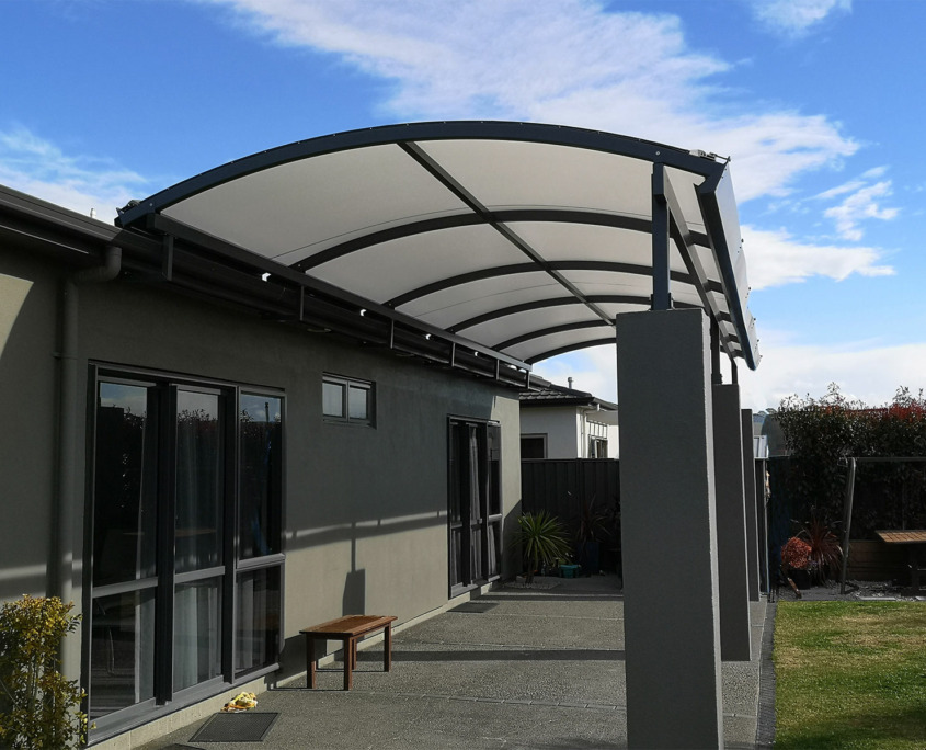 Transformed pergola with roof - Douglas Innovation